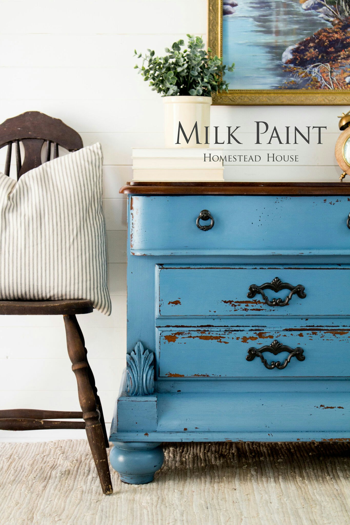 MARITIME BLUE - Homestead House - Milk Paint - Kaseinfärg - Mjölkfärg