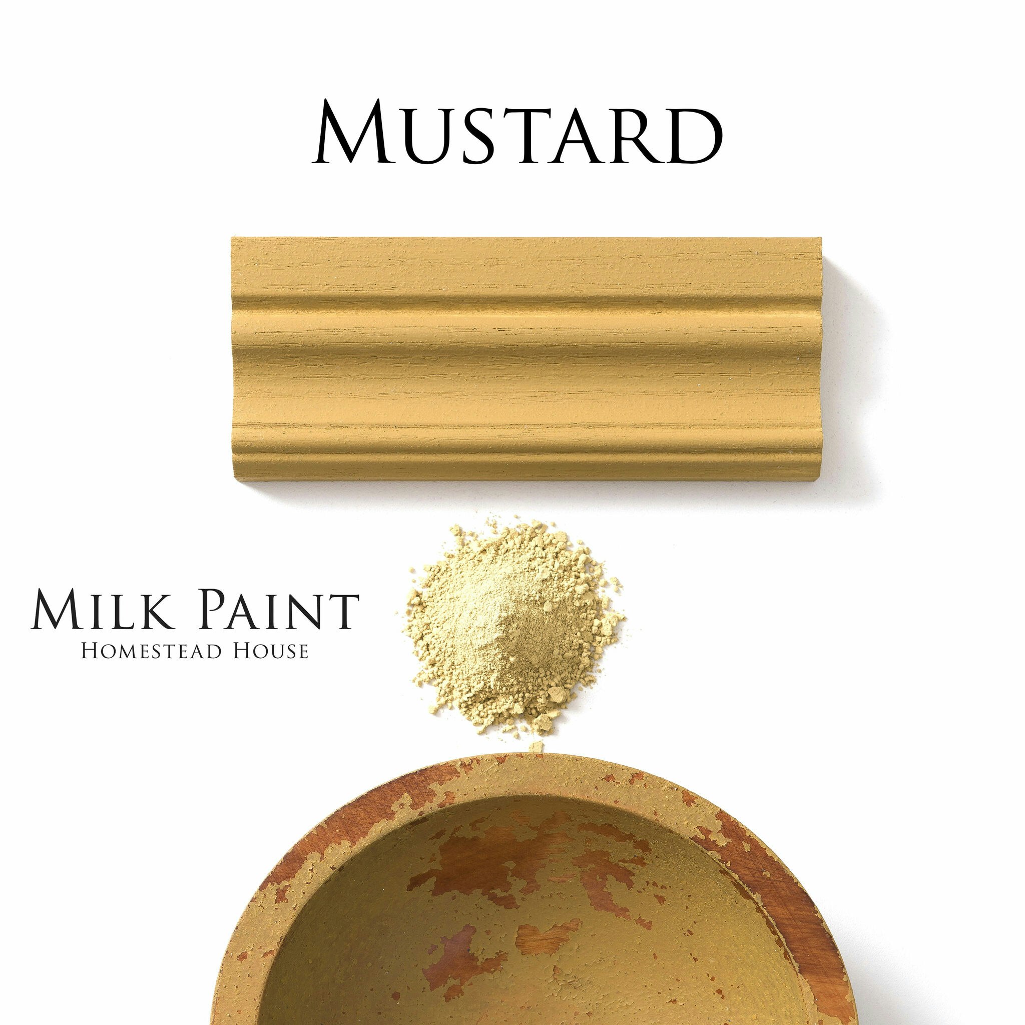 MUSTARD - Homestead House - Milk Paint - Kaseinfärg - Mjölkfärg