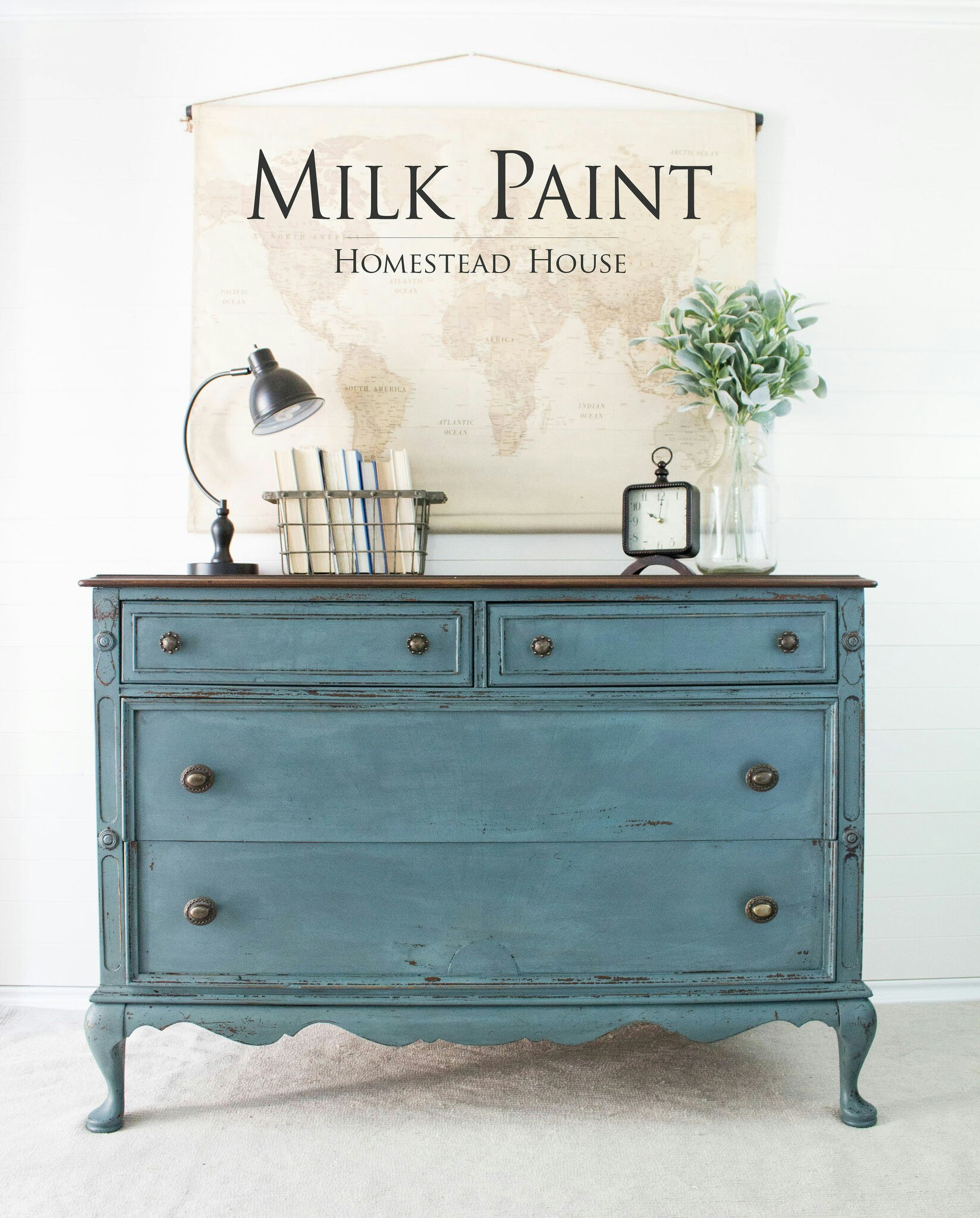 QUAKER BLUE - Homestead House - Milk Paint - Kaseinfärg - Mjölkfärg