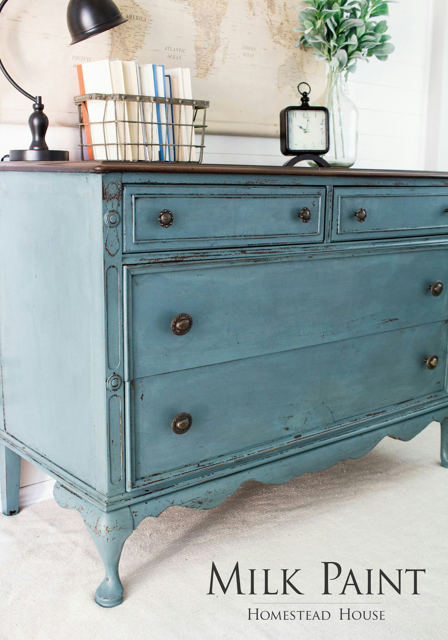 QUAKER BLUE - Homestead House - Milk Paint - Kaseinfärg - Mjölkfärg