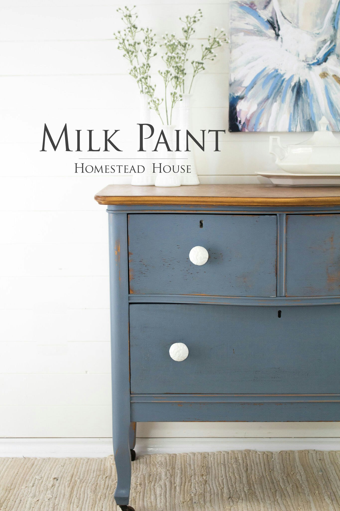 RIDEAU BLUE - Homestead House - Milk Paint - Kaseinfärg - Mjölkfärg