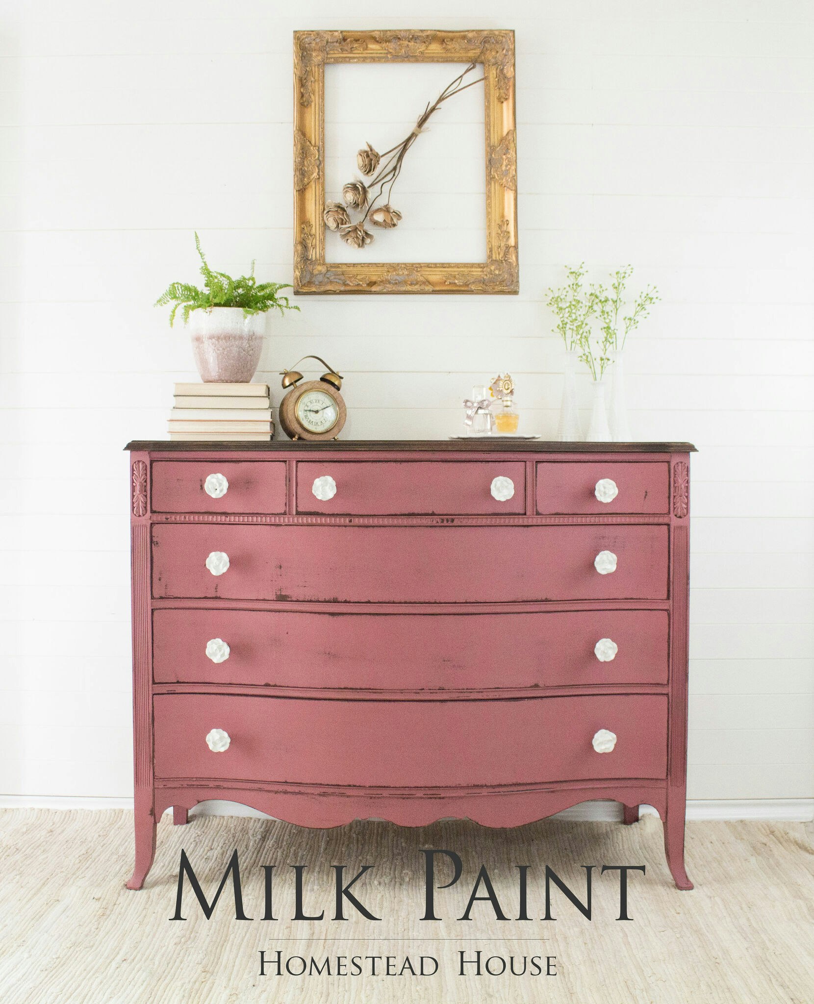 TEXAS ROSE - Homestead House - Milk Paint - Kaseinfärg - Mjölkfärg