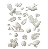 Stamperia - Silikonform - A5 (ca 14x21cm) - FOREST BIRDS