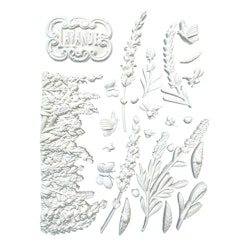 Stamperia - Silikonform - A5 (ca 14x21cm) - LAVENDER ELEMENTS