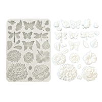 Stamperia - Silikonform - A5 (ca 14x21cm) - BUTTERFLIES & FLOWERS