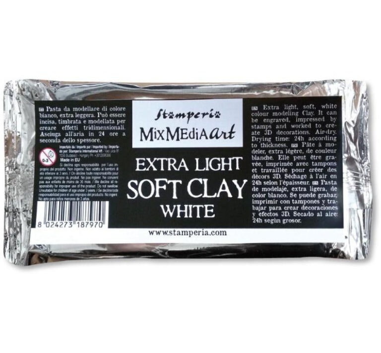 Stamperia SOFT CLAY - Vit lera 160g