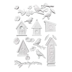 Stamperia - Silikonform - A5 (ca 14x21cm) - NESTS & BIRDS