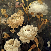 MINT - A1 Decoupagepapper (ca 59x84cm) - AUTUMN BLOSSOMS