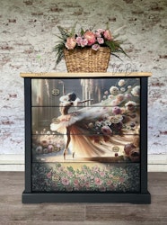 MINT - A1 Decoupagepapper (ca 59x84cm) - BALLET IN BLOOM