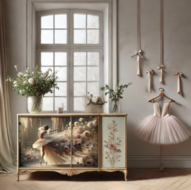 DECOUPAGE - MINT - Decoupagepapper A1 - Ballet in Bloom