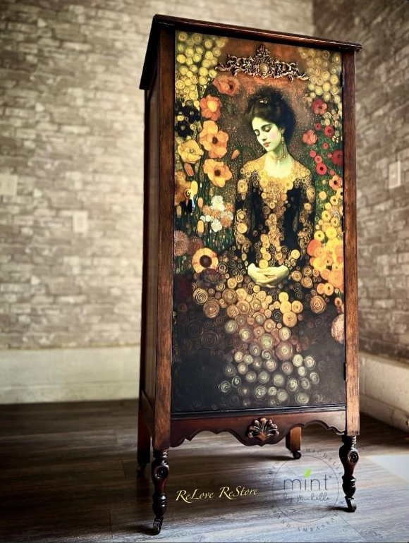 DECOUPAGE - MINT - Decoupagepapper A1 - Bathed in Gold