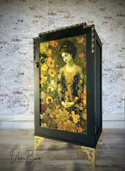 MINT - A1 Decoupagepapper (ca 59x84cm) - BATHED IN GOLD