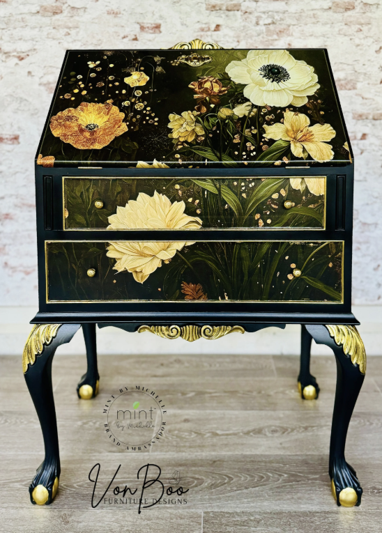 DECOUPAGE - MINT - Decoupagepapper A1 - Flower Horizontal