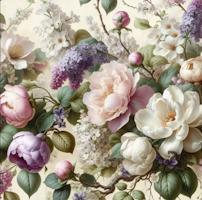 MINT - A1 Decoupagepapper (ca 59x84cm) - SPRING SERENADE