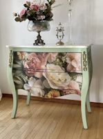 MINT - A1 Decoupagepapper (ca 59x84cm) - SUMMER BLUSH