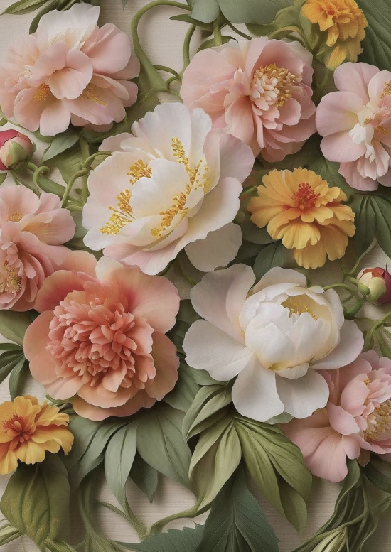 DECOUPAGE - MINT - Decoupagepapper A1 - Summer Blush