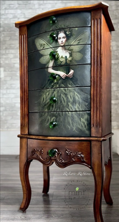 DECOUPAGE - MINT - Decoupagepapper (på bild A1) - Green Grace