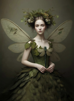MINT - A3 Decoupagepapper (ca 30x42cm) - GREEN GRACE