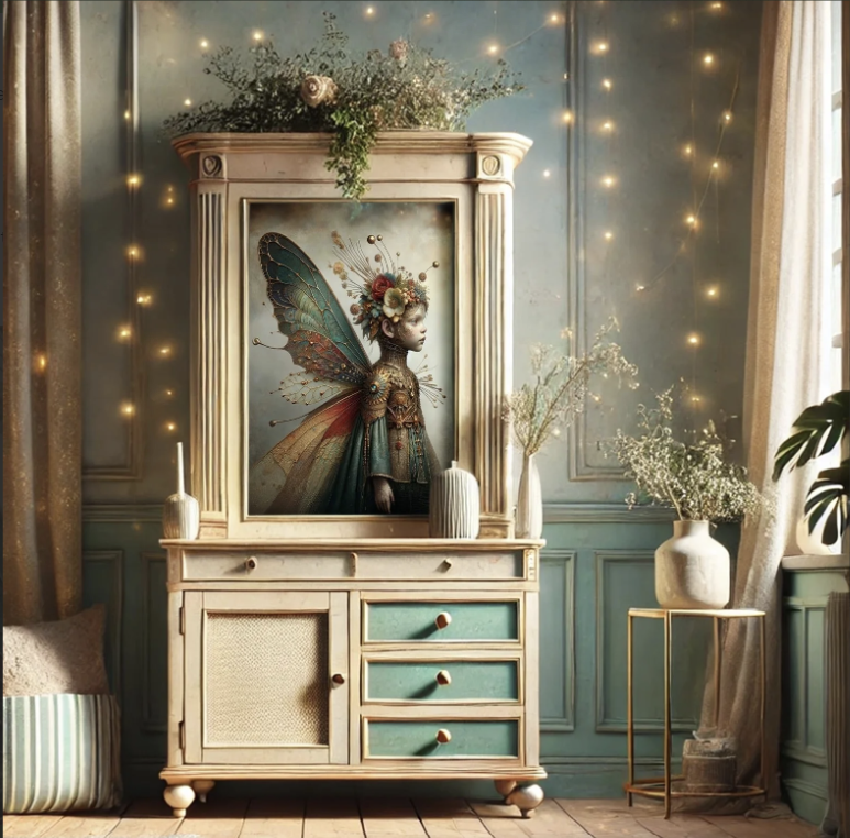 DECOUPAGE - MINT - Decoupagepapper (på bild A1) - Sprite