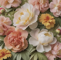 MINT - A3 Decoupagepapper (ca 30x42cm) - SUMMER BLUSH