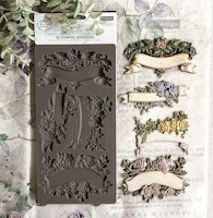 ReDesign Décor Moulds® - Silikonform - Blooming Banners (ca 13x25cm)