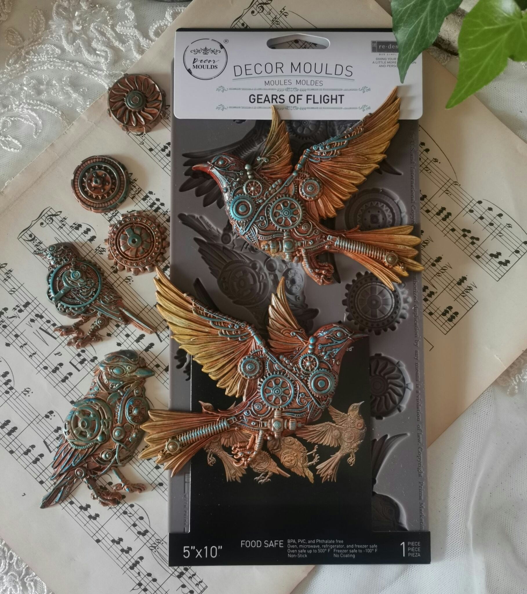 GJUTFORM - Re Design Décor Moulds - Silikonform - Gears of Flight
