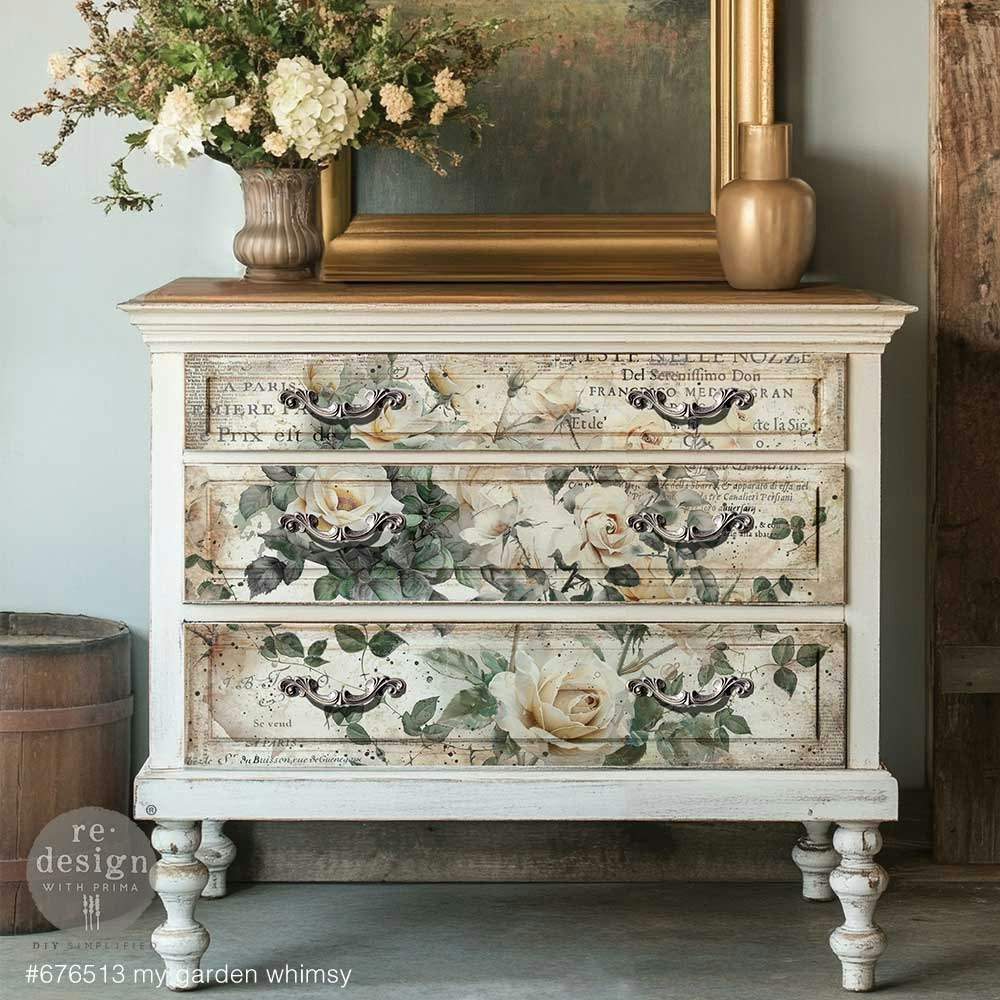 DECOUPAGE - Re Design - Decoupagepapper - My Garden Whimsy