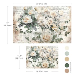 Re Design - Decoupage Fiber Paper - My Garden Whimsy 2-Pack  (49x76cm+A3)