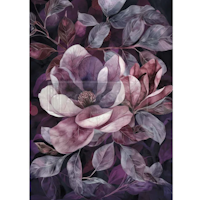 Re Design - A1 Decoupage Fiber Paper - Violet Bloom 59x84cm