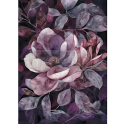 Re Design - A1 Decoupage Fiber Paper - Violet Bloom 59x84cm