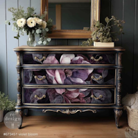 Re Design - A1 Decoupage Fiber Paper - Violet Bloom 59x84cm