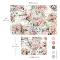 Re Design - Decoupage Fiber Paper - Rosy Reverie 2-Pack  (49x76cm+A3)