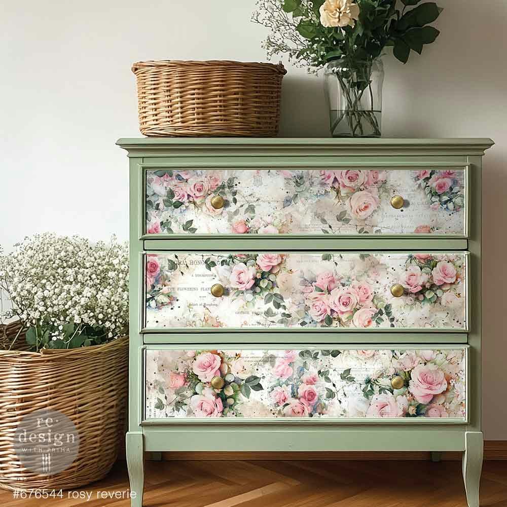 DECOUPAGE - Re Design - Decoupagepapper - Rosy Reverie