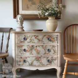 Re Design - Decoupage Fiber Paper - Jardin Fleur 2-Pack  (49x76cm+A3)