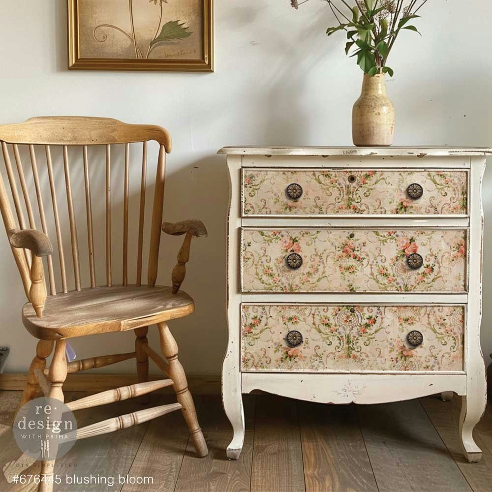 DECOUPAGE - Re Design - Decoupagepapper - Blushing Bloom