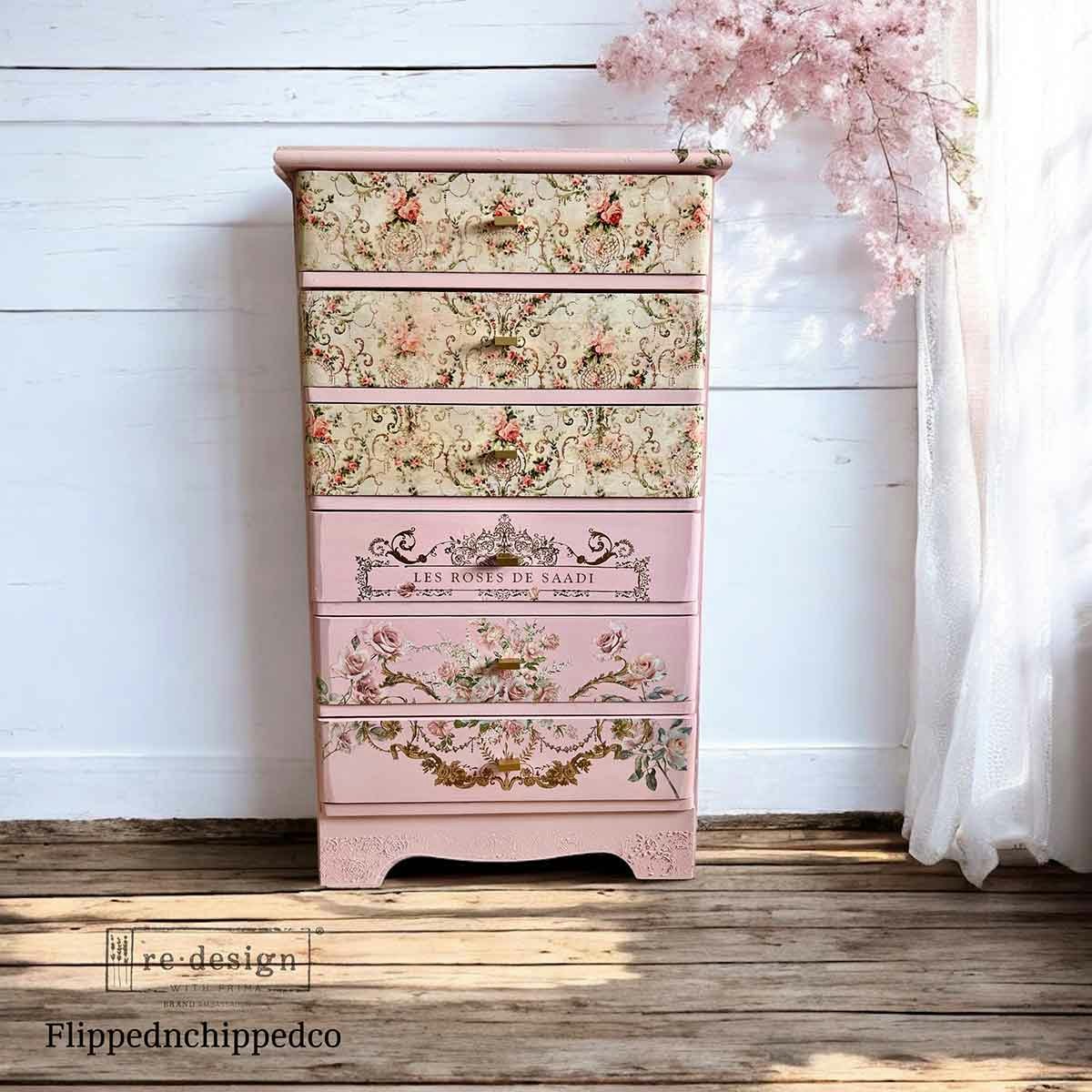 DECOUPAGE - Re Design - Decoupagepapper - Blushing Bloom