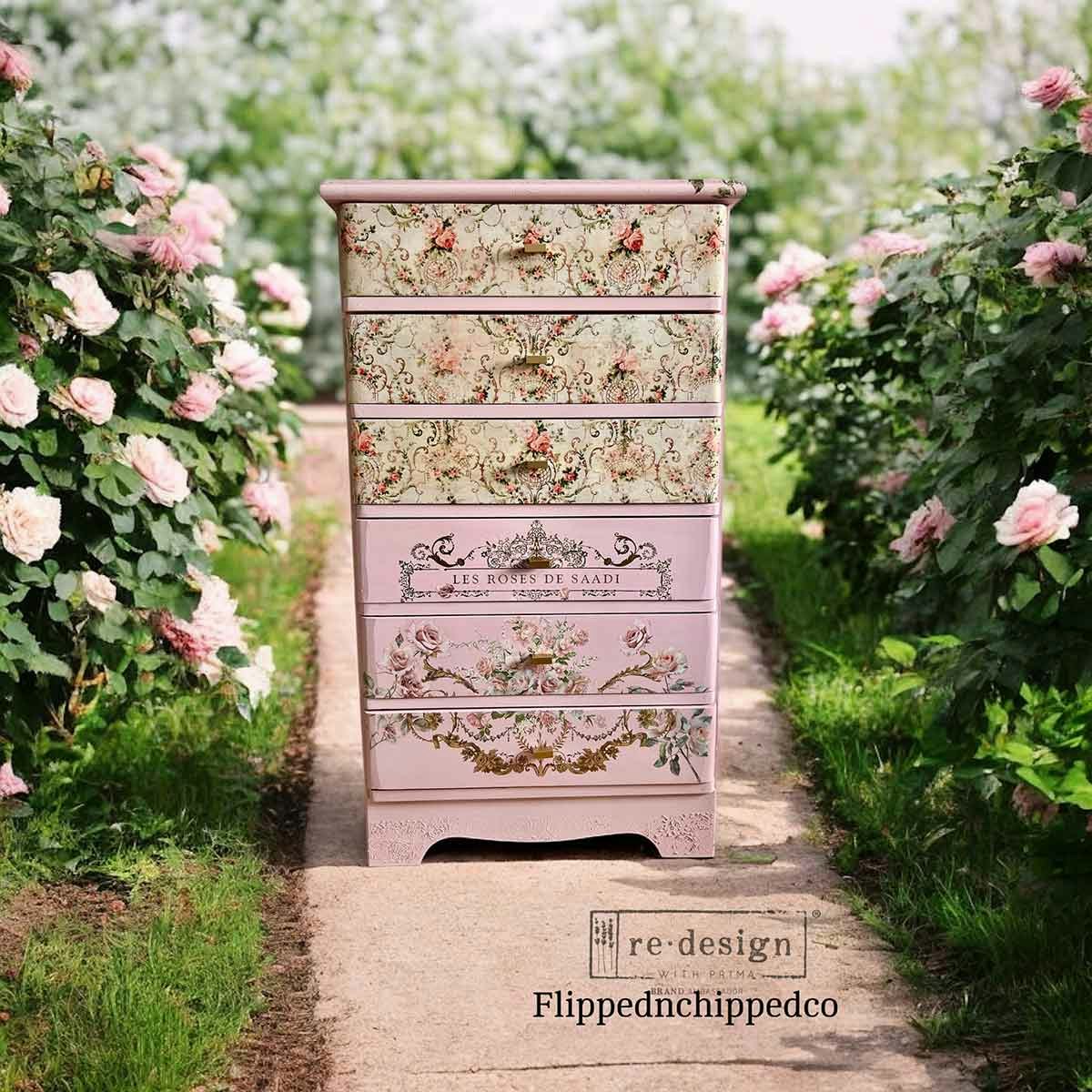 DECOUPAGE - Re Design - Decoupagepapper - Blushing Bloom