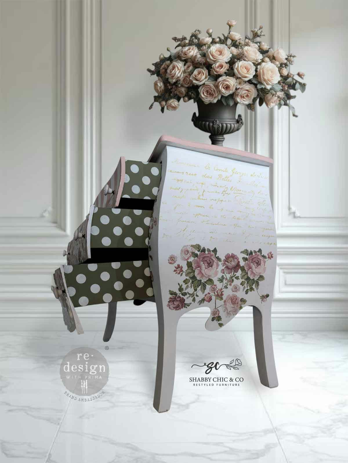 TRANSFERMOTIV - Re Design Décor Transfers - Blushing Blooms Symphony