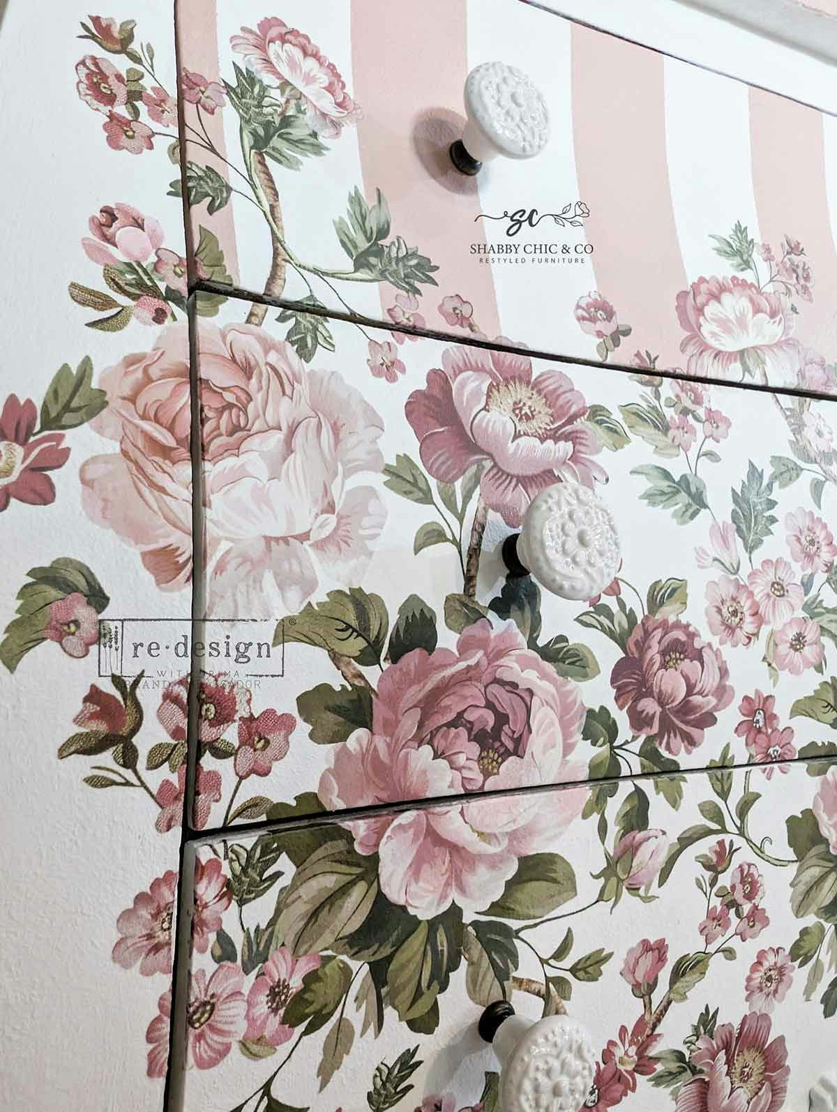 TRANSFERMOTIV - Re Design Décor Transfers - Blushing Blooms Symphony
