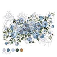 Re Design Décor Transfer Azure Blossom - Mått: ca 61x89cm