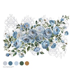 Re Design Décor Transfer Azure Blossom - Mått: ca 61x89cm
