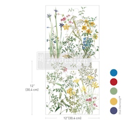 Re Design Décor MAXI Transfers®- Eclat Floral- ca 30x30cm (2-pack)
