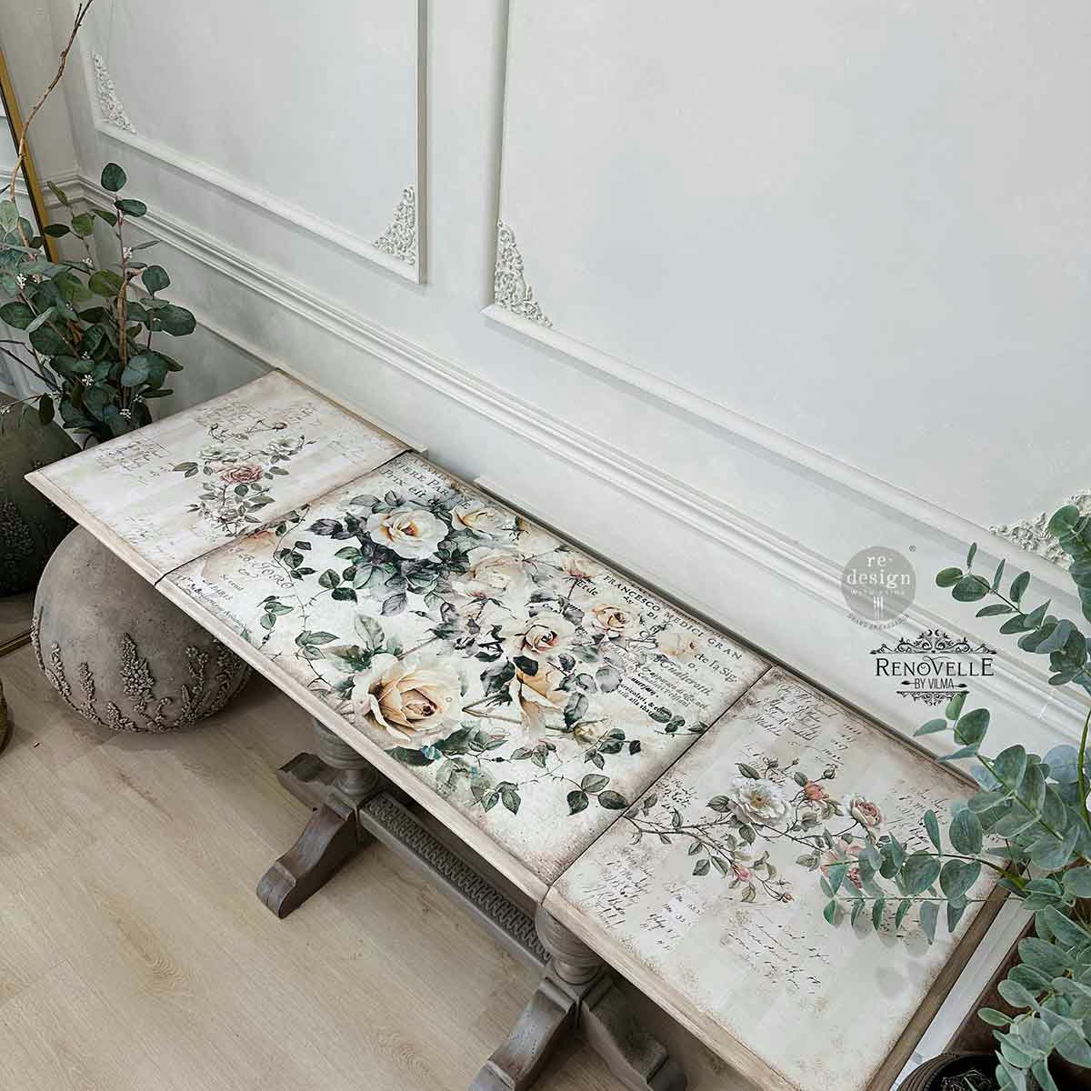 TRANSFERMOTIV - Re Design Décor Transfer - Creamy Blush Blooms