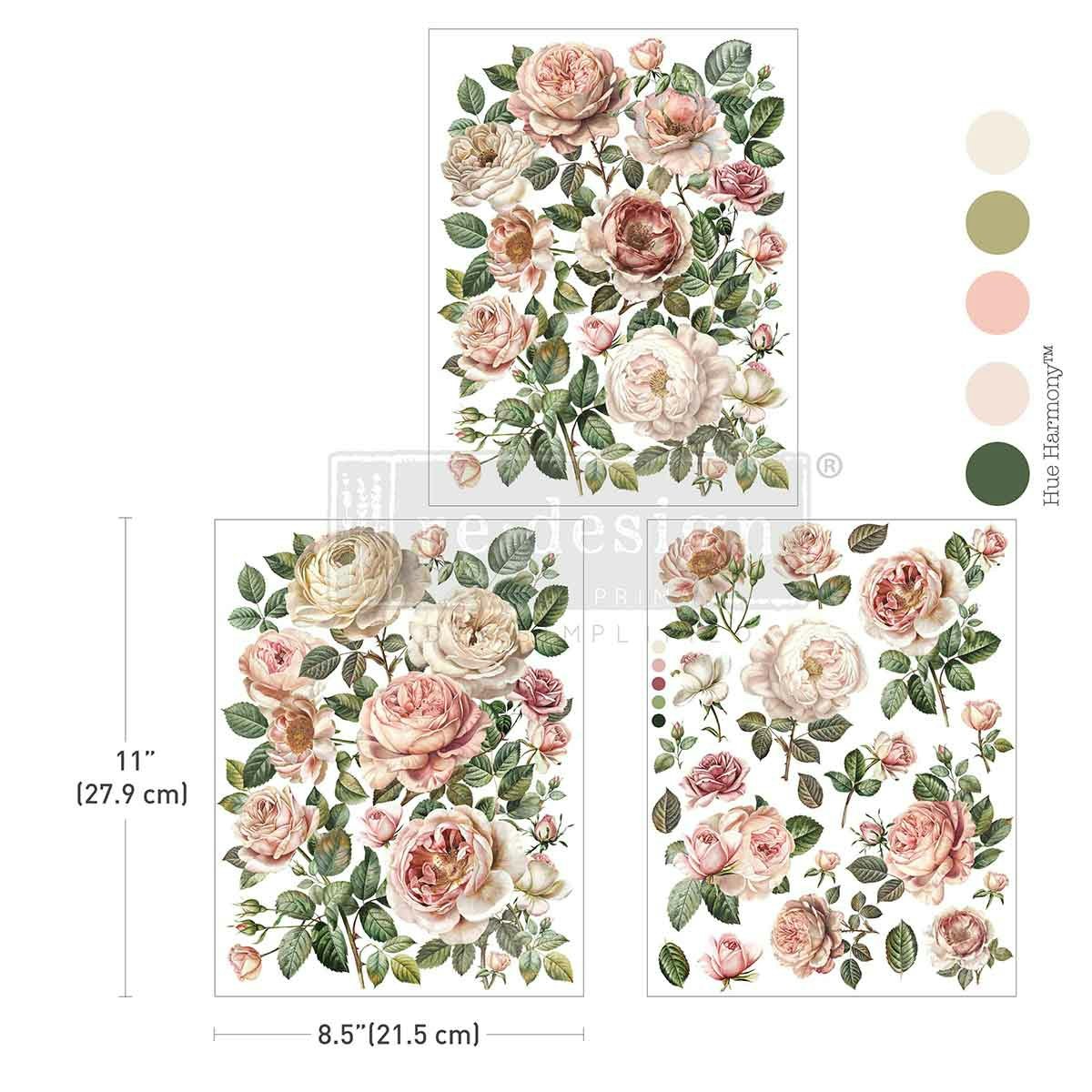 TRANSFERMOTIV - Re Design Décor Transfer - Blush Blossoms