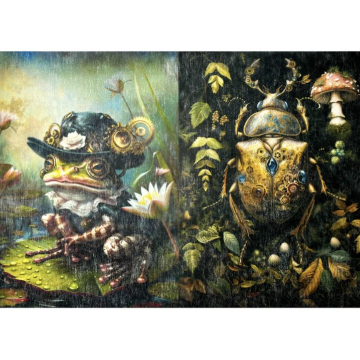 DECOUPAGE - Re Design - A3 Decoupagepapper - Steampunk Wilderness