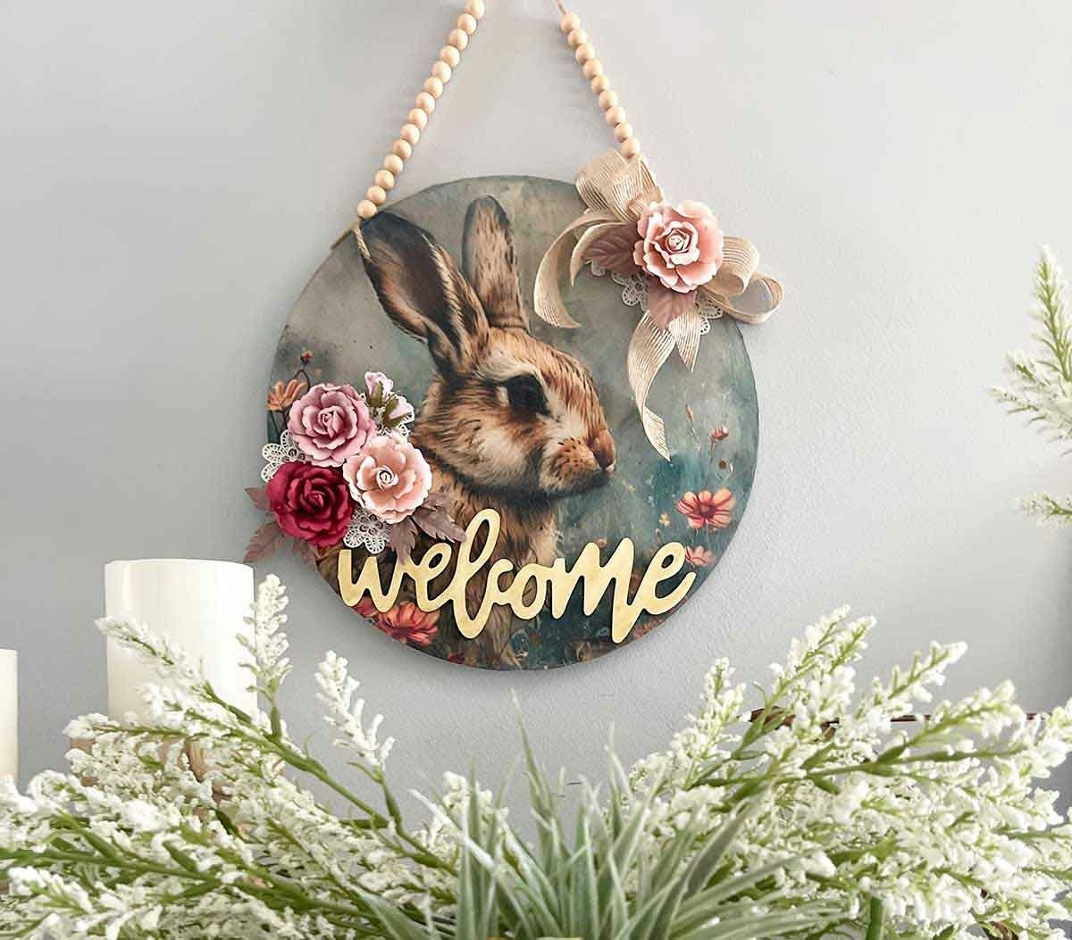 DECOUPAGE - Re Design - A3 Decoupagepapper - Garden Bunny Tails
