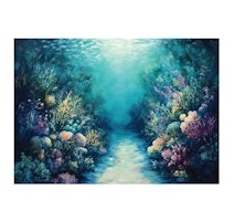 Re Design - A1 Decoupage Fiber Paper - Coral Dreams 59x84cm