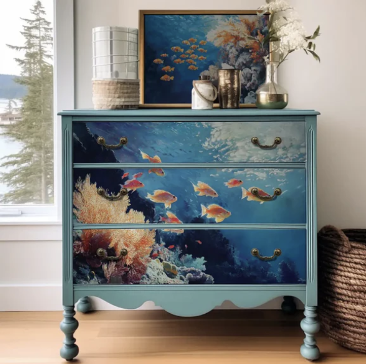 DECOUPAGE - Re Design - Decoupagepapper - Dancing with the Current