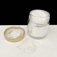 Mica Sparks - Pärlemorglitter - White Silver (flera storlekar)