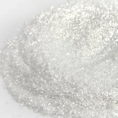 Mica Sparks - Pärlemorglitter - White Silver (flera storlekar)